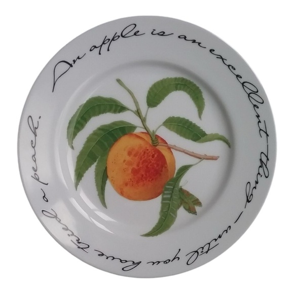 Williams - Sonoma Orchard Suite Cherry Peach Pear - Luncheon / Dessert Plates - Picture 4 of 6